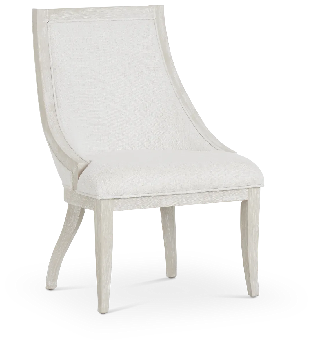 Boca Grande Light Tone Curved Upholstered Side Chair