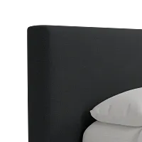 Grayton Elite Black 44" Upholstered Platform Bed