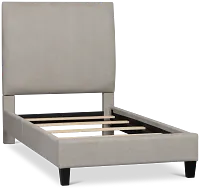 Lucy Light Gray Uph Platform Bed