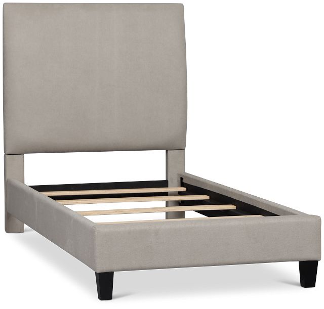 Lucy Light Gray Uph Platform Bed