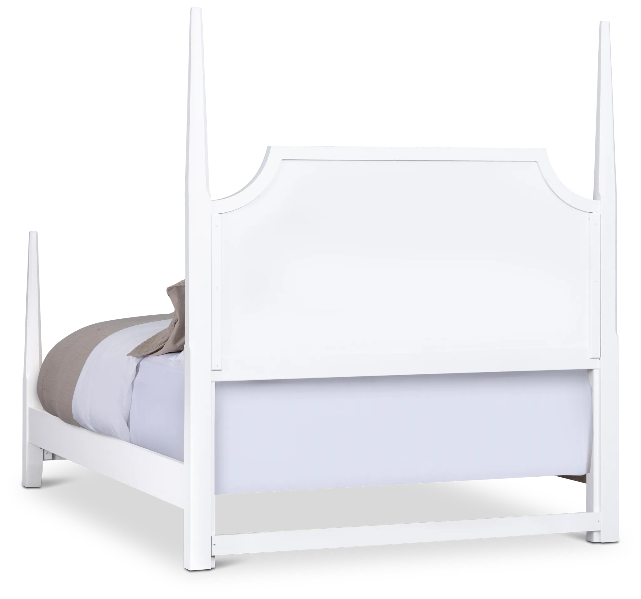 Carolina White Poster Bed