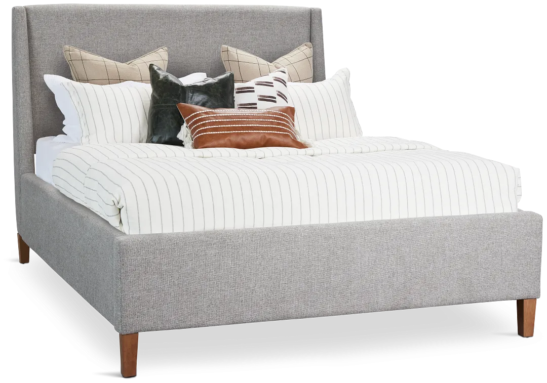 Provo Gray Uph Panel Bed