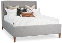 Provo Gray Uph Panel Bed