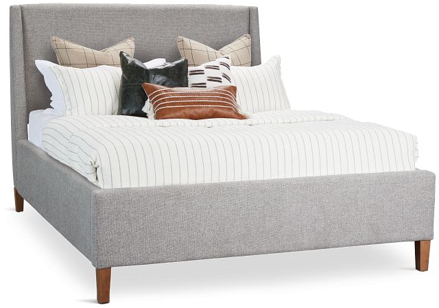 Provo Gray Uph Panel Bed