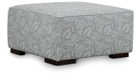 Venezia Blue Fabric Cocktail Ottoman