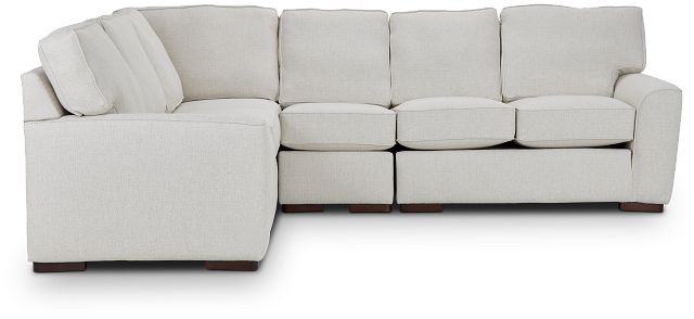 Austin White Fabric Medium Two-arm Sectional