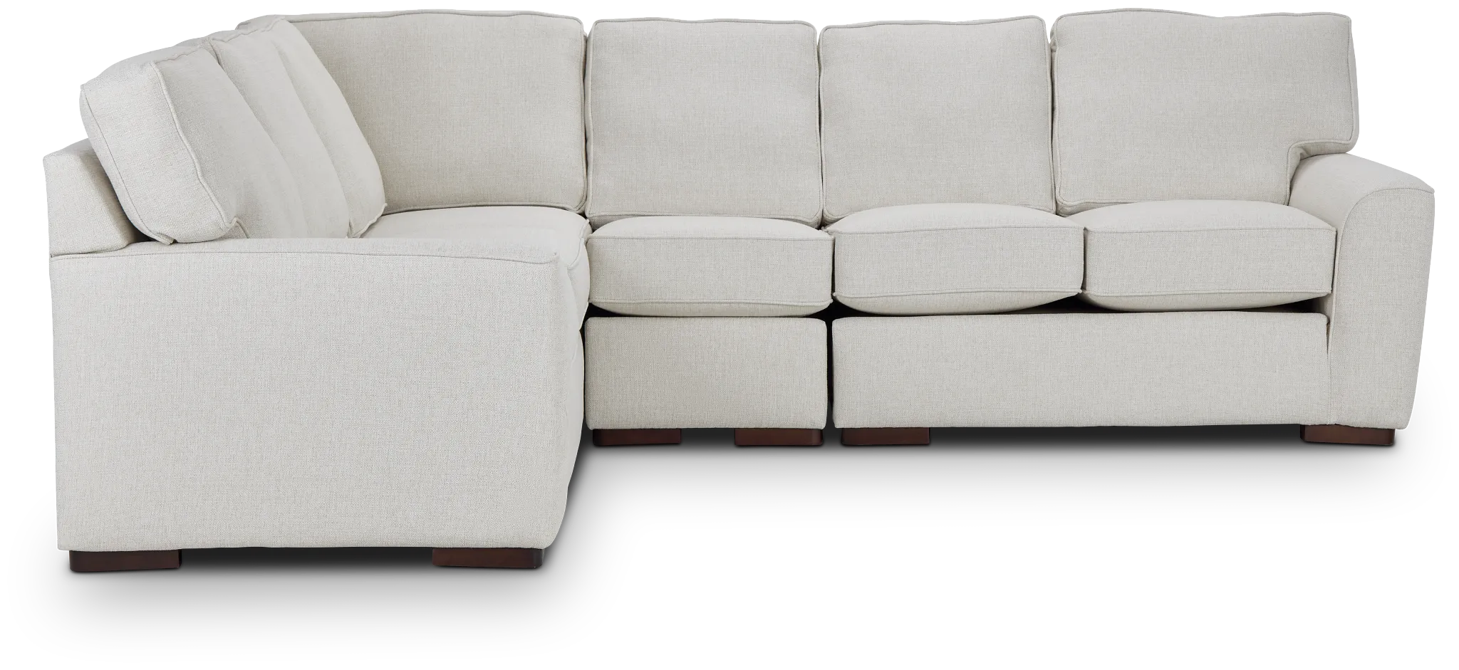 Austin White Fabric Medium Two-arm Sectional