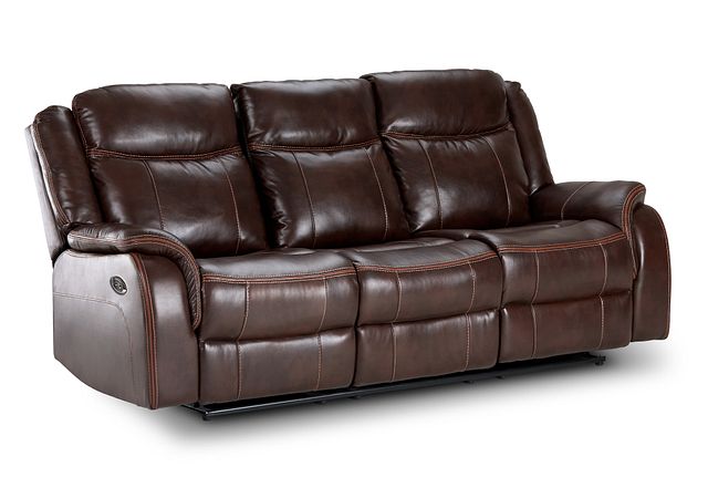 Lowe Dark Brown Micro Power Reclining Sofa (0)