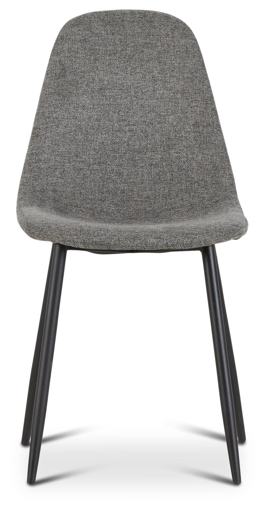 Havana Dark Gray Upholstered Side Chair W/ Black Legs