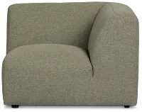 Baylor Green Fabric Corner Chair