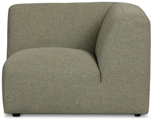 Baylor Green Fabric Corner Chair