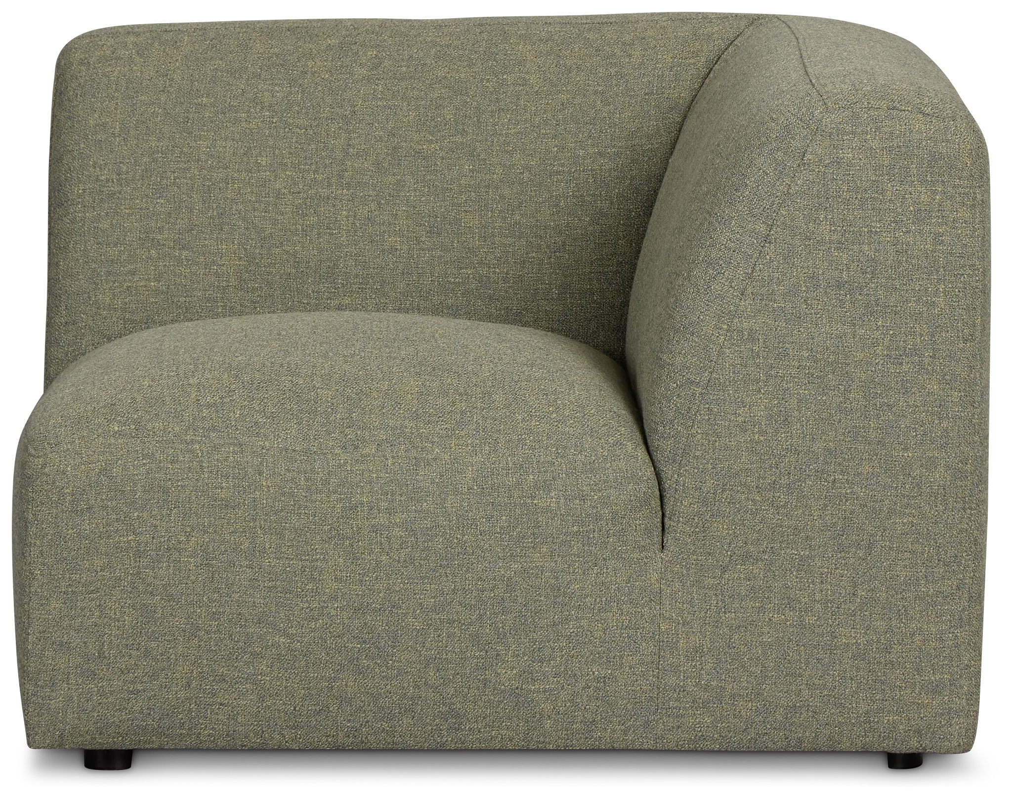 Baylor Green Fabric Corner Chair