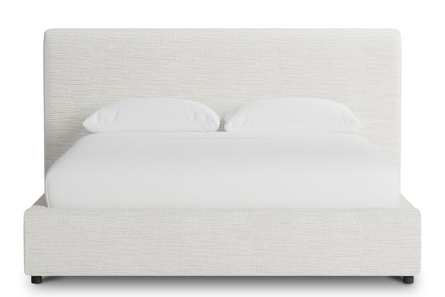 Grayton Maguire Ivory 44" Upholstered Platform Bed