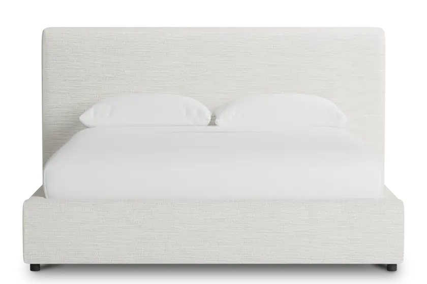 Grayton Maguire Ivory 44" Upholstered Platform Bed Grayton Maguire Ivory 44" Upholstered Platform Bed