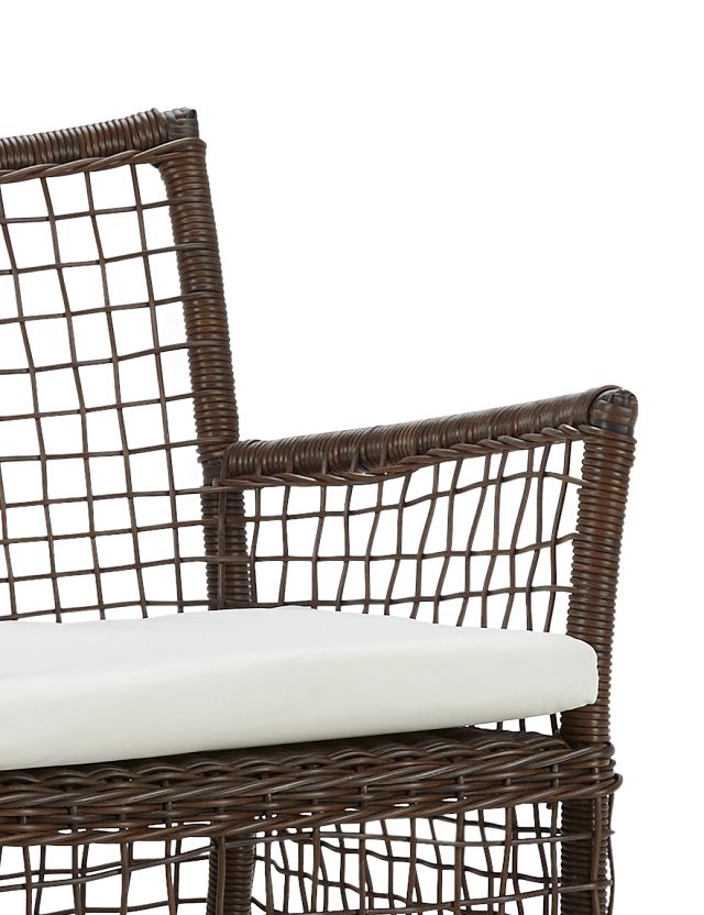 Southport White Woven Arm Chair (3)