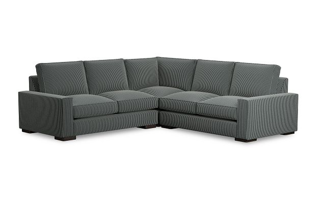 Edgewater Lucy Navy Small Two-arm Sectional