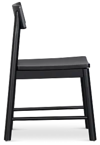 Highland Black Wood Side Chair