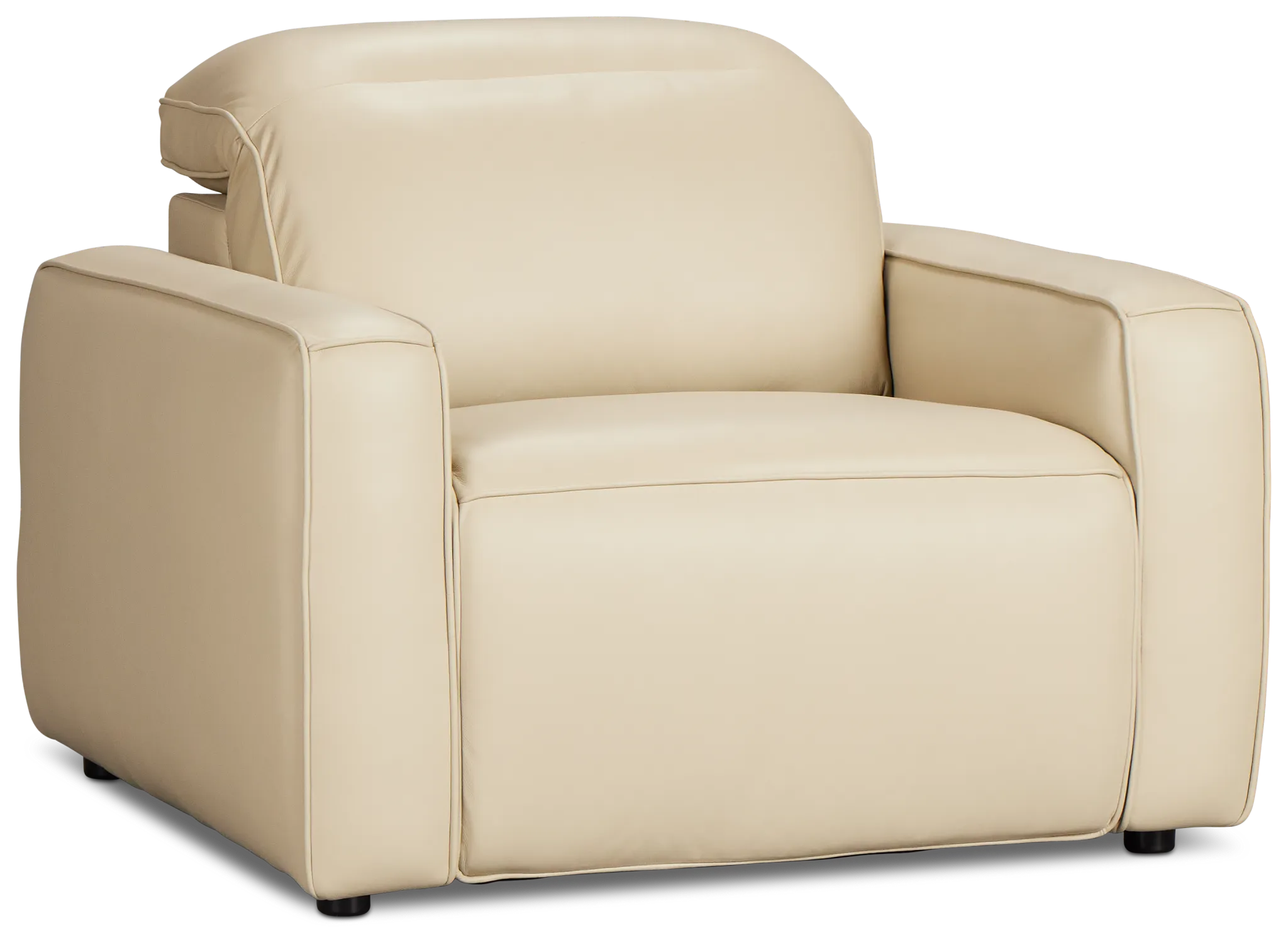 Tidal Beige Lthr/vinyl Power Recliner