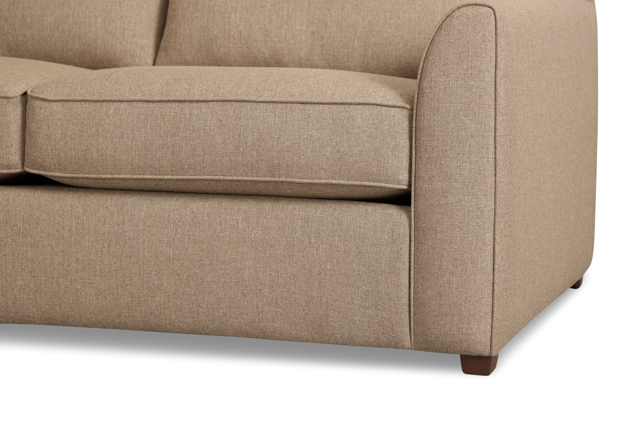 Tate Brown Fabric Left Chaise Sectional