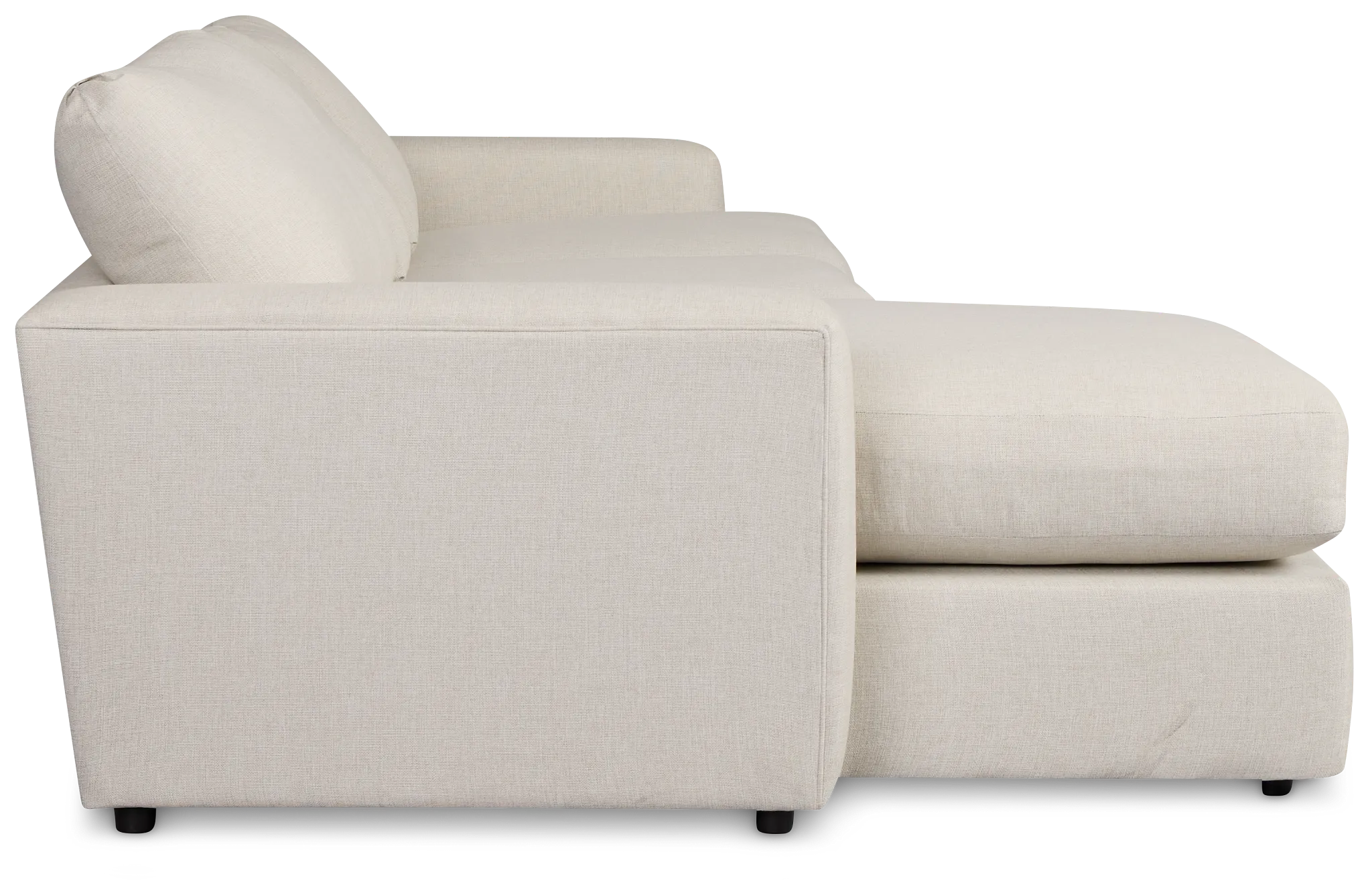Brantley Light Beige Fabric Left Chaise Sectional