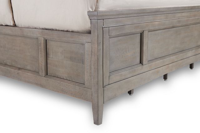 Heron Cove Light Tone Panel Bed