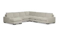 Edgewater Suave Beige Large Left Chaise Sectional