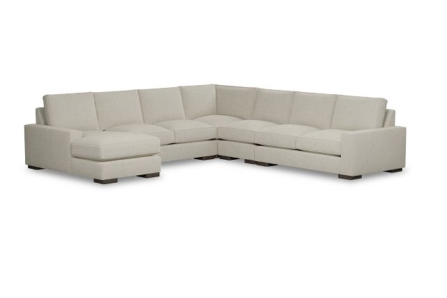Edgewater Suave Beige Large Left Chaise Sectional