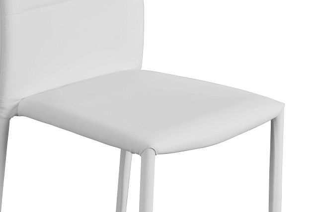 Skyline White Upholstered Side Chair (6)