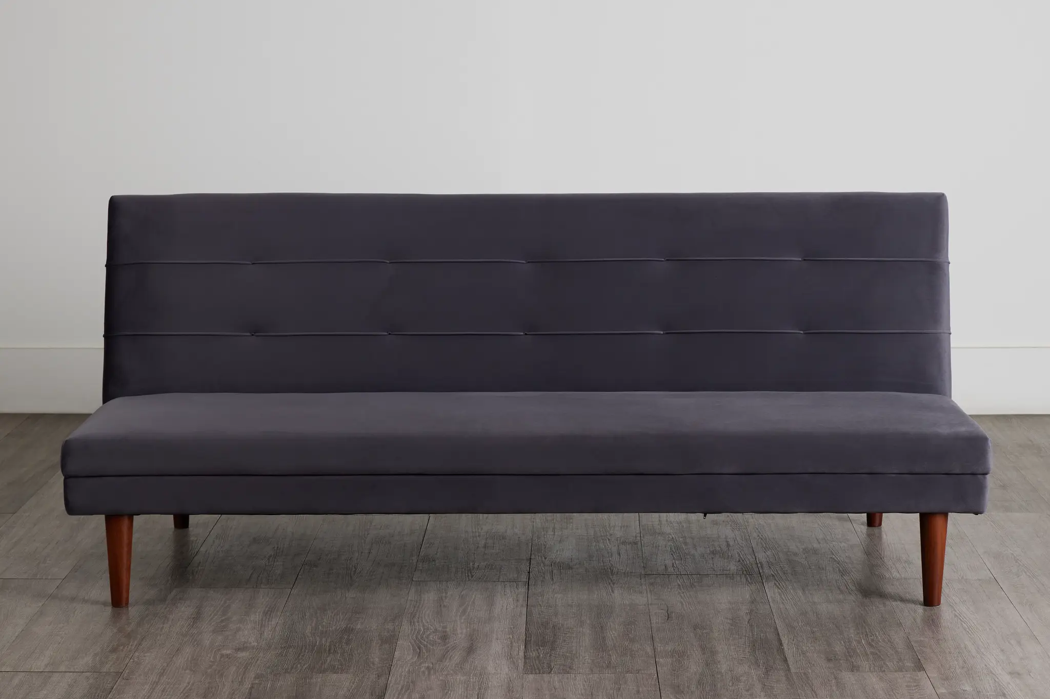 Ellie Dark Gray Velvet Sofa Futon Ellie Dark Gray Velvet Sofa Futon