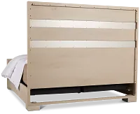 Miramar Light Tone Panel Bed