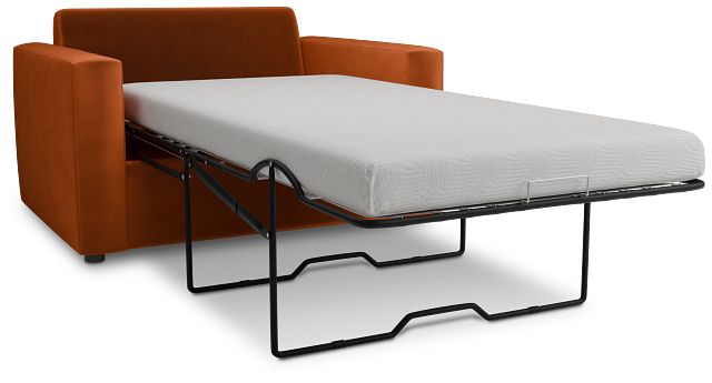 Siesta Joya Orange Fabric Memory Foam Sleeper