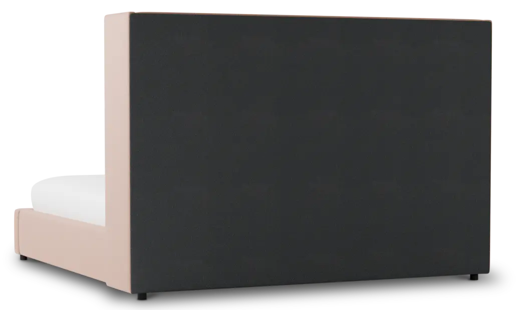 Captiva Joya Light Pink 60" Upholstered Shelter Bed Captiva Joya Light Pink 60" Upholstered Shelter Bed