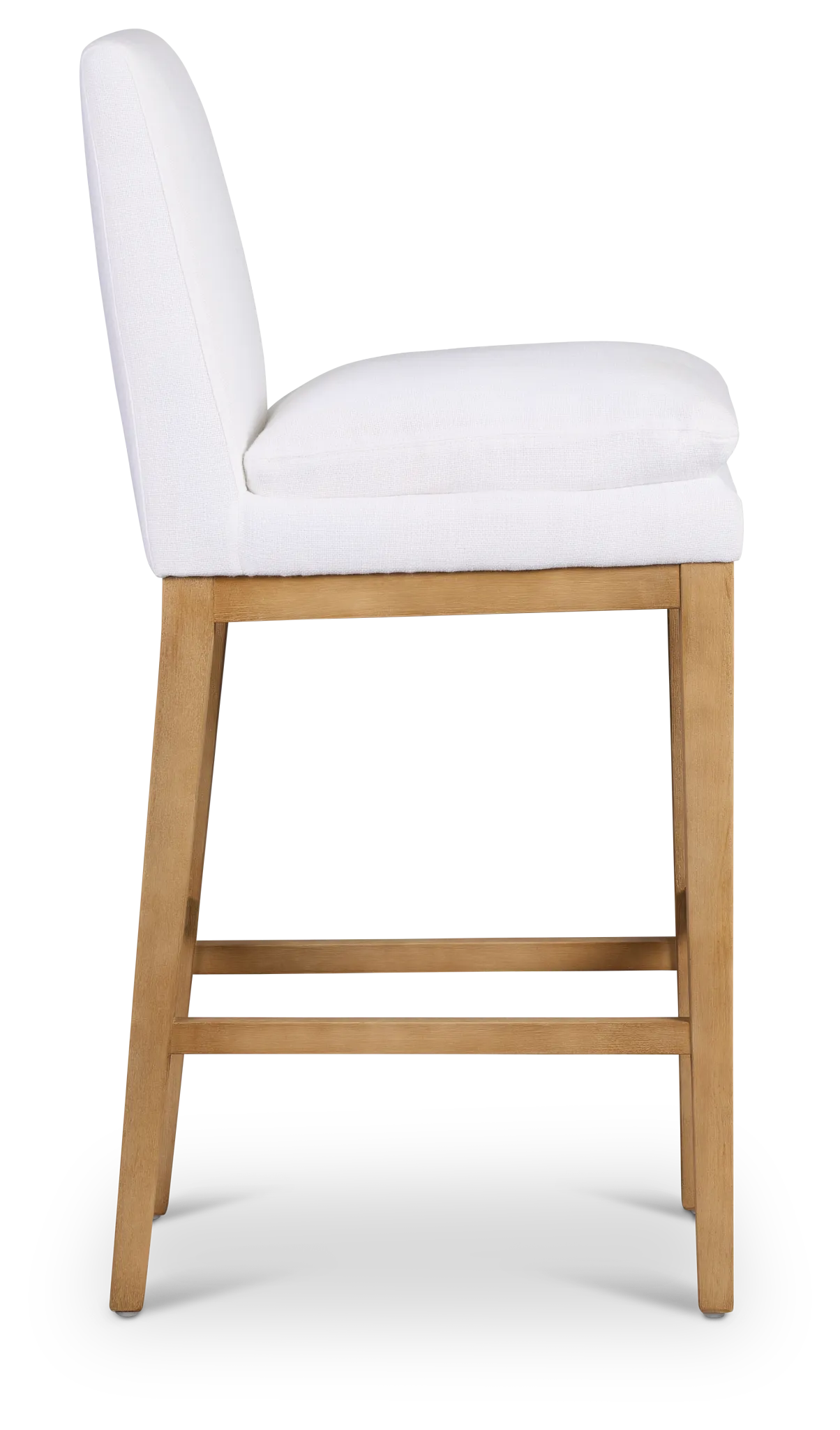 Willow Whitefabric 30" Upholstered Barstool
