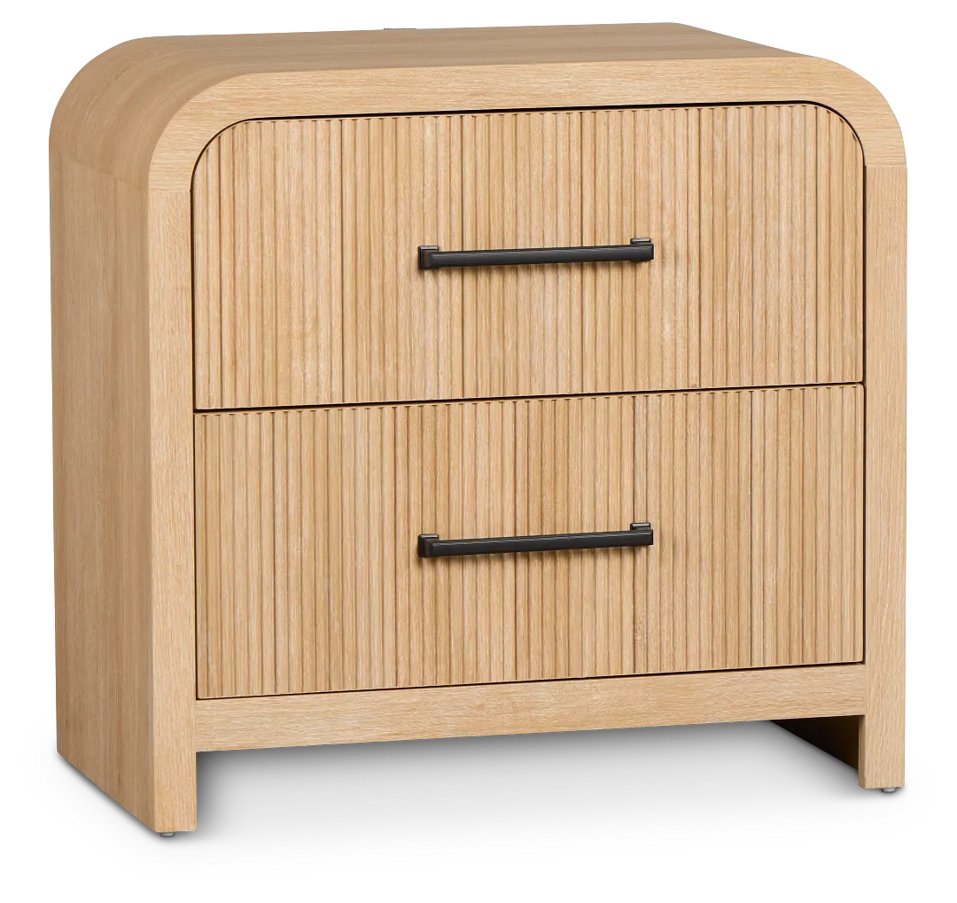 Lyndie Light Tone 2-drawer Nightstand