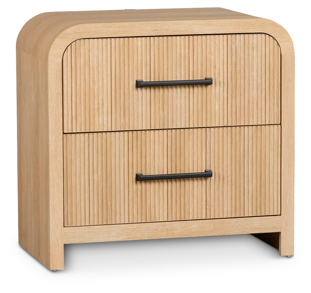 Lyndie Light Tone 2-drawer Nightstand Lyndie Light Tone 2-drawer Nightstand