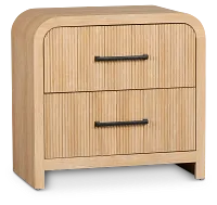 Lyndie Light Tone 2-drawer Nightstand