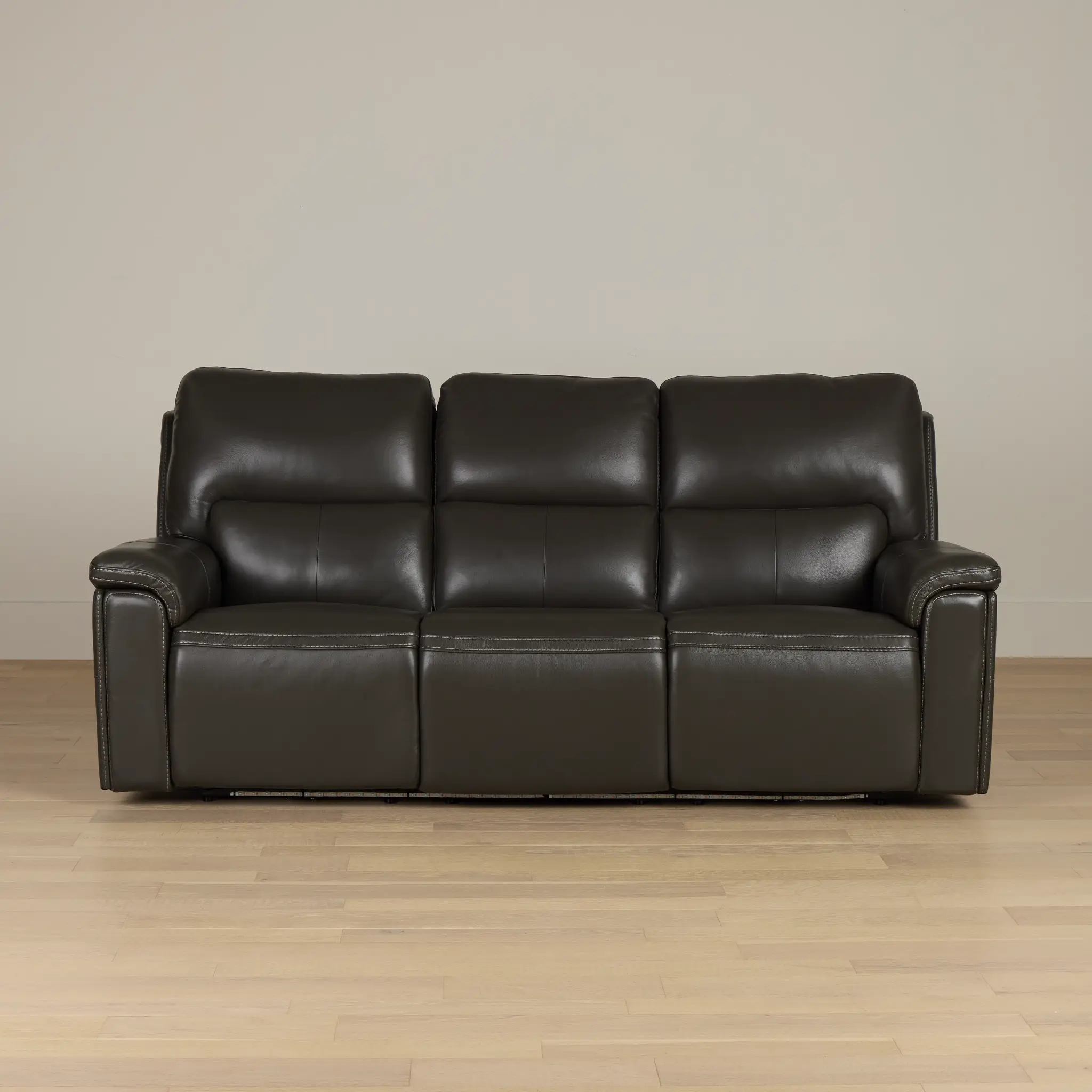 Fallon Dark Gray Lthr/vinyl Power Reclining Sofa W/ Massage Fallon Dark Gray Lthr/vinyl Power Reclining Sofa W/ Massage