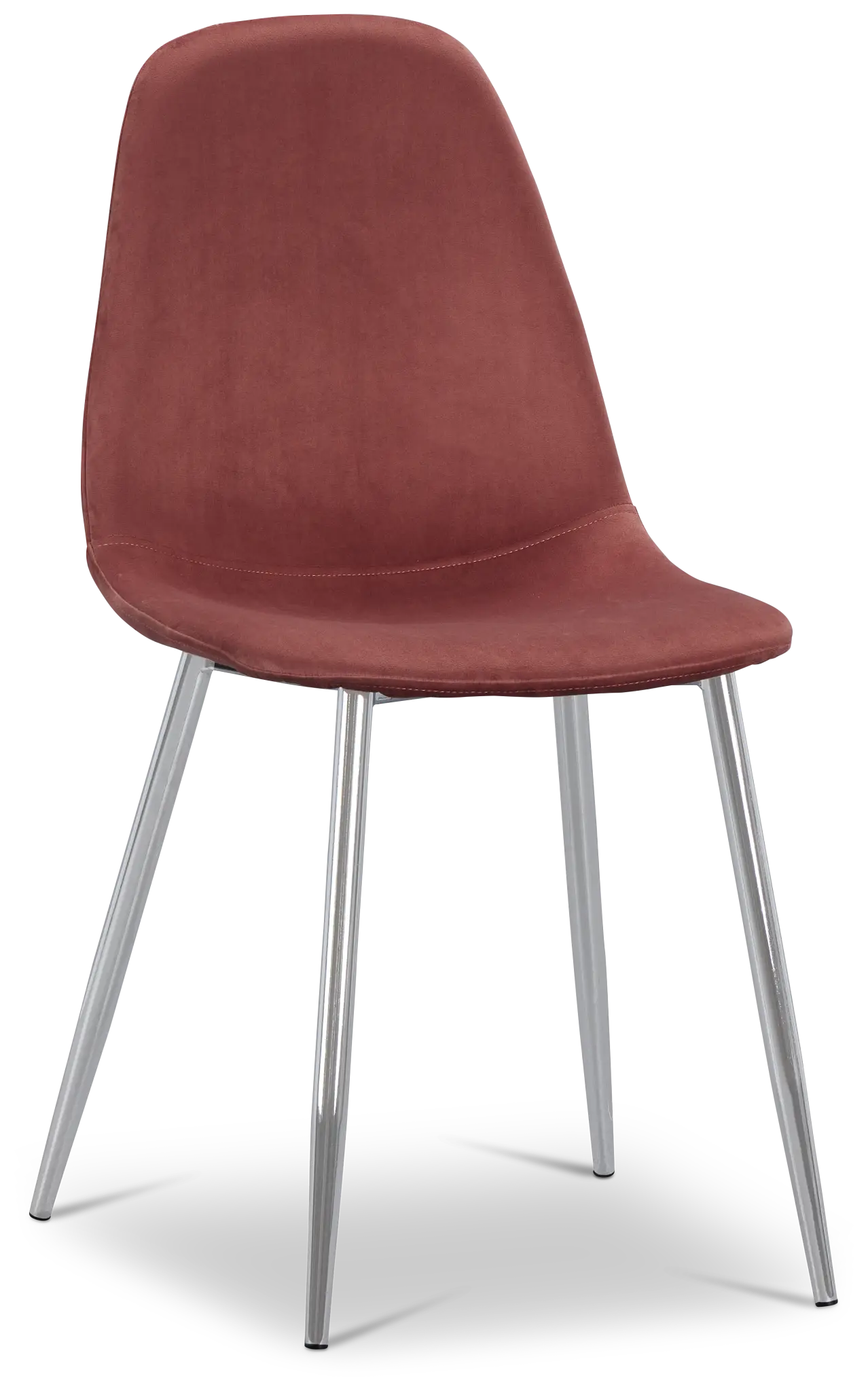 Havana Light Pink Velvet Upholstered Side Chair W/ Chrome Legs Havana Light Pink Velvet Upholstered Side Chair W/ Chrome Legs