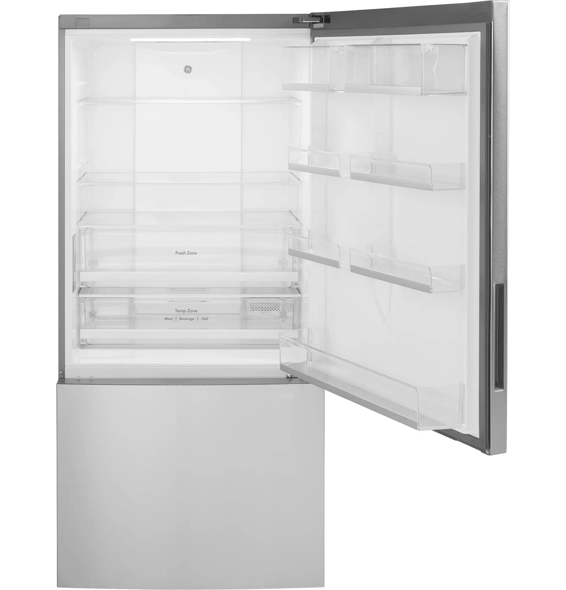 Ge 17 Series Stainless Steel Bottom Freezer Refrigerator Ge 17 Series Stainless Steel Bottom Freezer Refrigerator