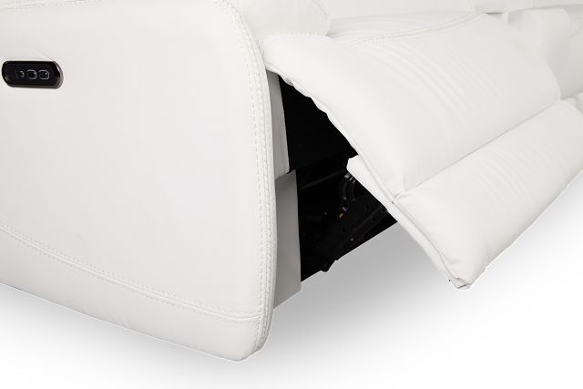 Jett White Micro Large Triple Power Reclining Two-arm Sectional