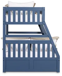 Charleston Dark Blue Trundle Bunk Bed