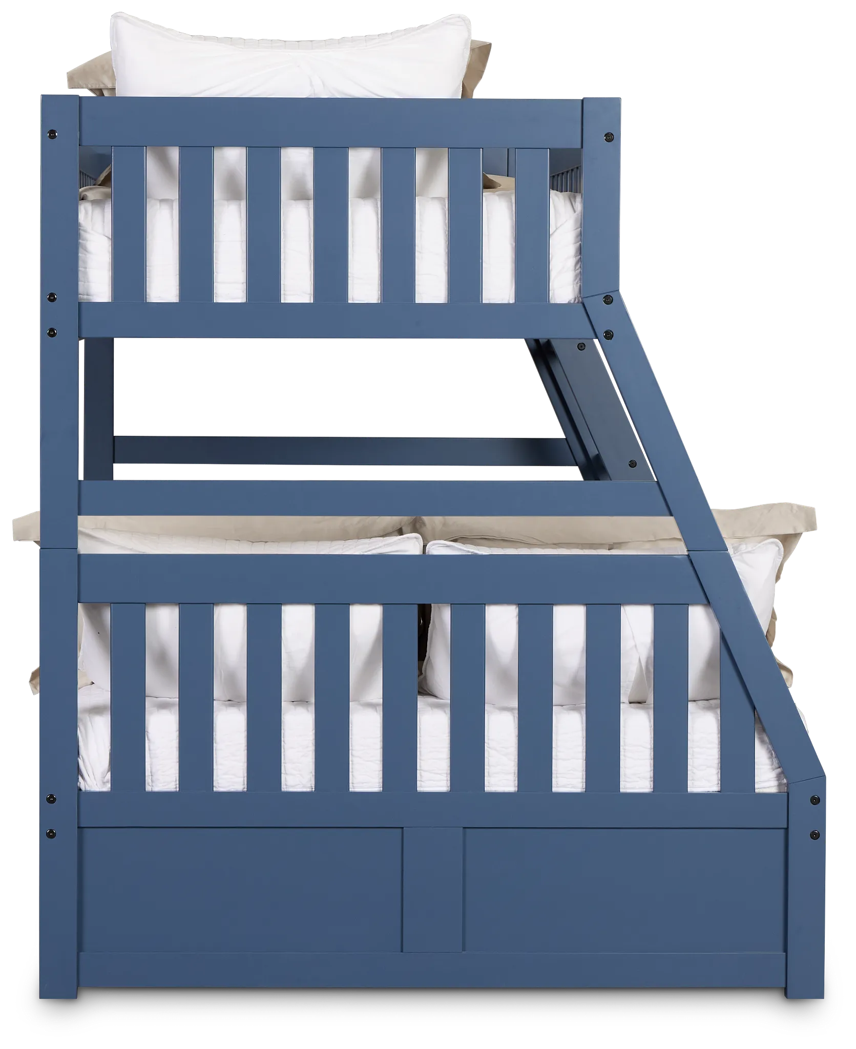 Charleston Dark Blue Trundle Bunk Bed