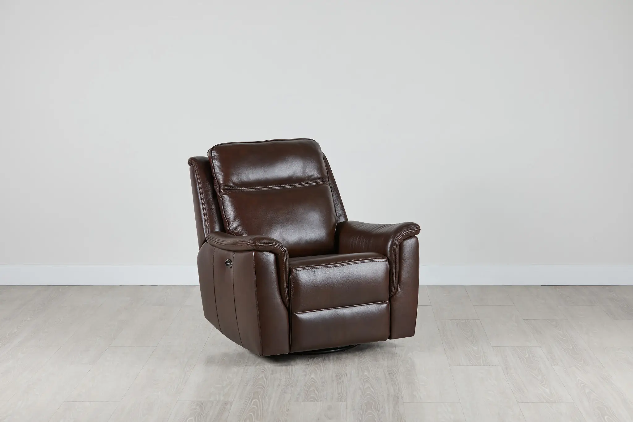 Aiden Brown Leather Power Swivel Glider Recliner Aiden Brown Leather Power Swivel Glider Recliner
