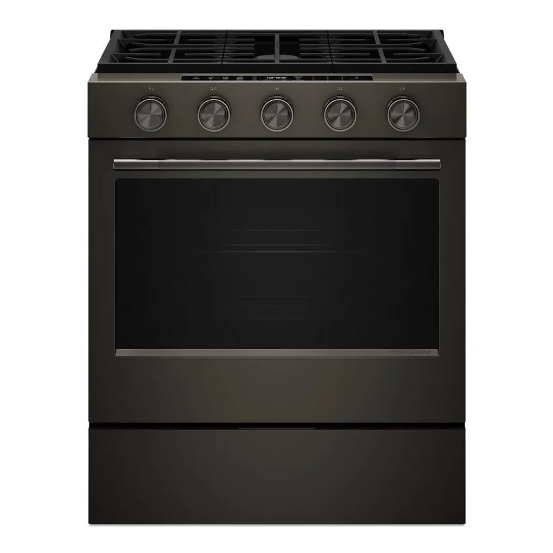 Kitchenaid 530 Series Black Gas Range