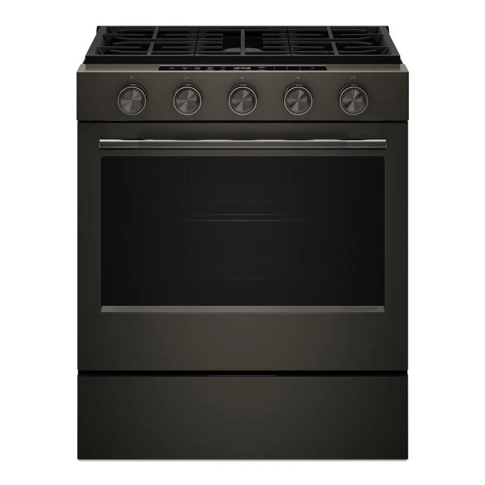 Kitchenaid 530 Series Black Gas Range
