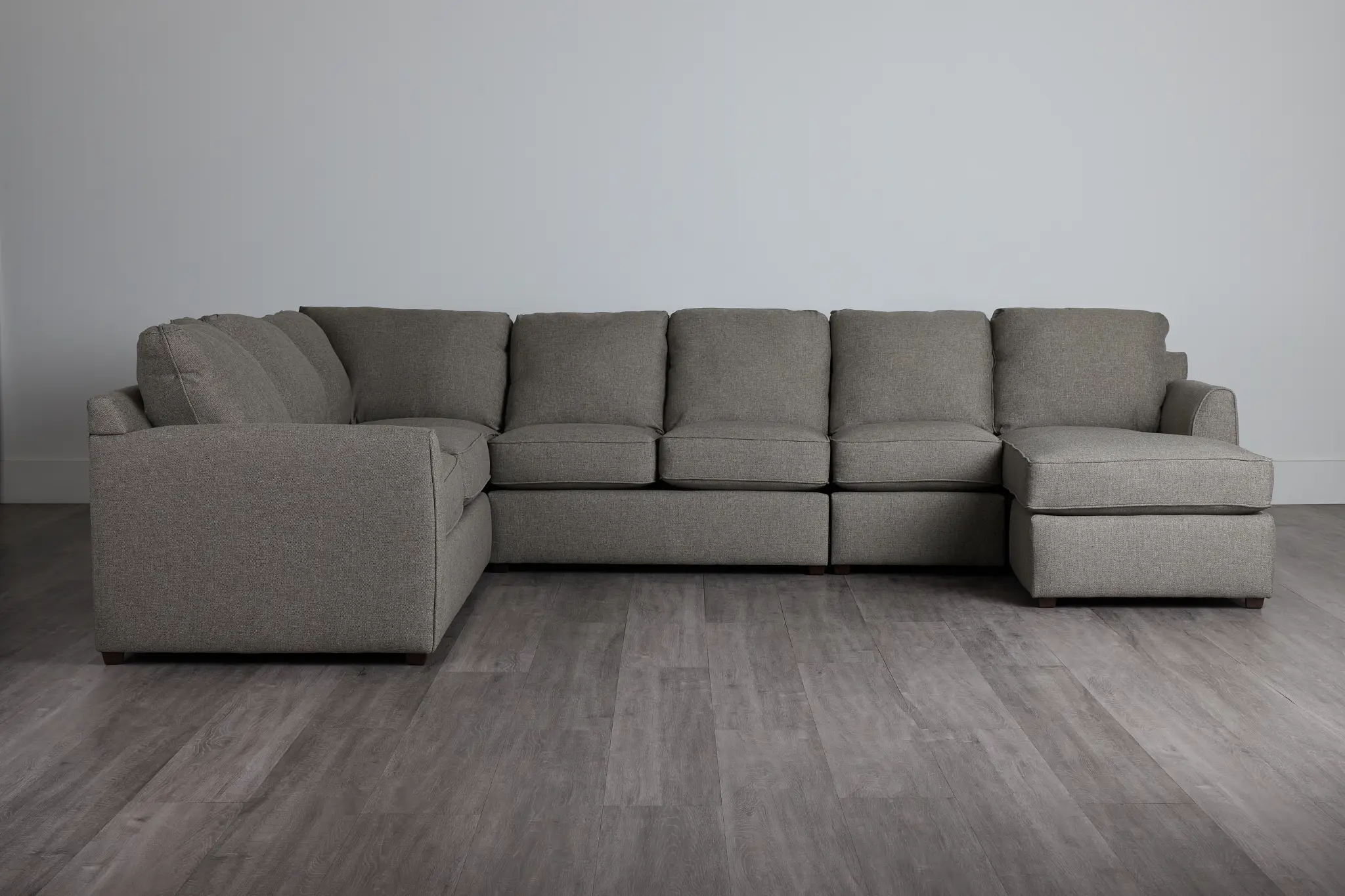 Asheville Brown Fabric Large Right Chaise Sectional Asheville Brown Fabric Large Right Chaise Sectional