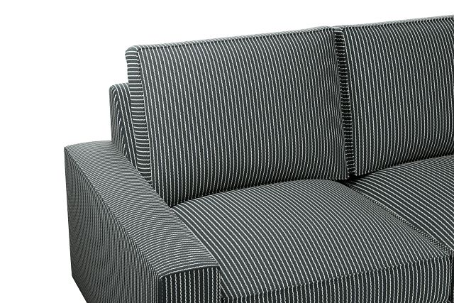Edgewater Lucy Navy Small Two-arm Sectional
