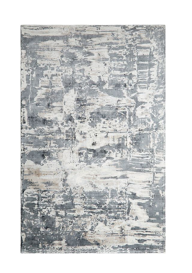 Aramac Gray Viscose Bl 8x10 Area Rug