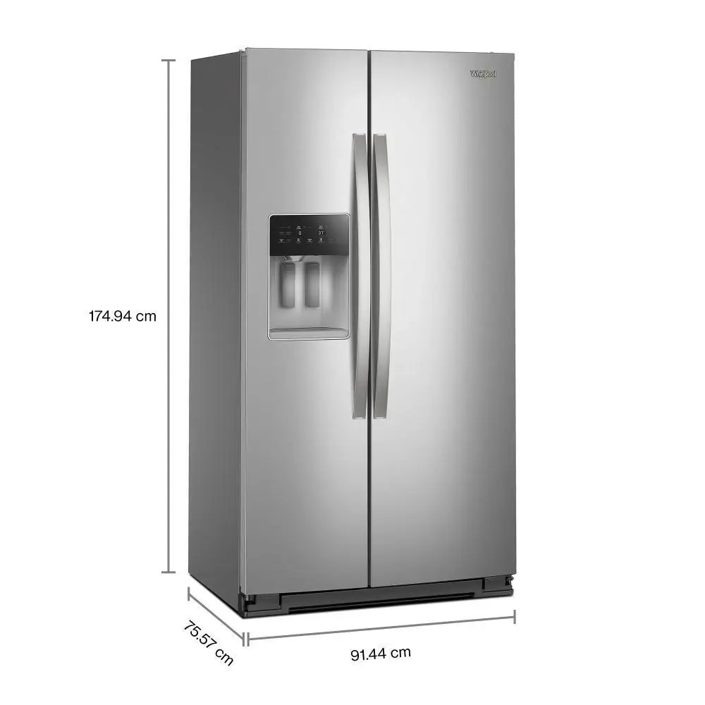 Whirlpool 5536 Series Stainless Steel Side By Side Refrigerator Whirlpool 5536 Series Stainless Steel Side By Side Refrigerator