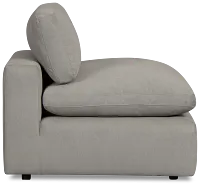 Grant Light Gray Fabric Armless Chair